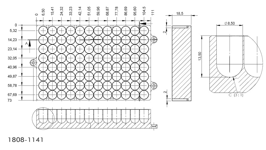 Adapter for BRAND® 96/1100µl Deep Well Plate